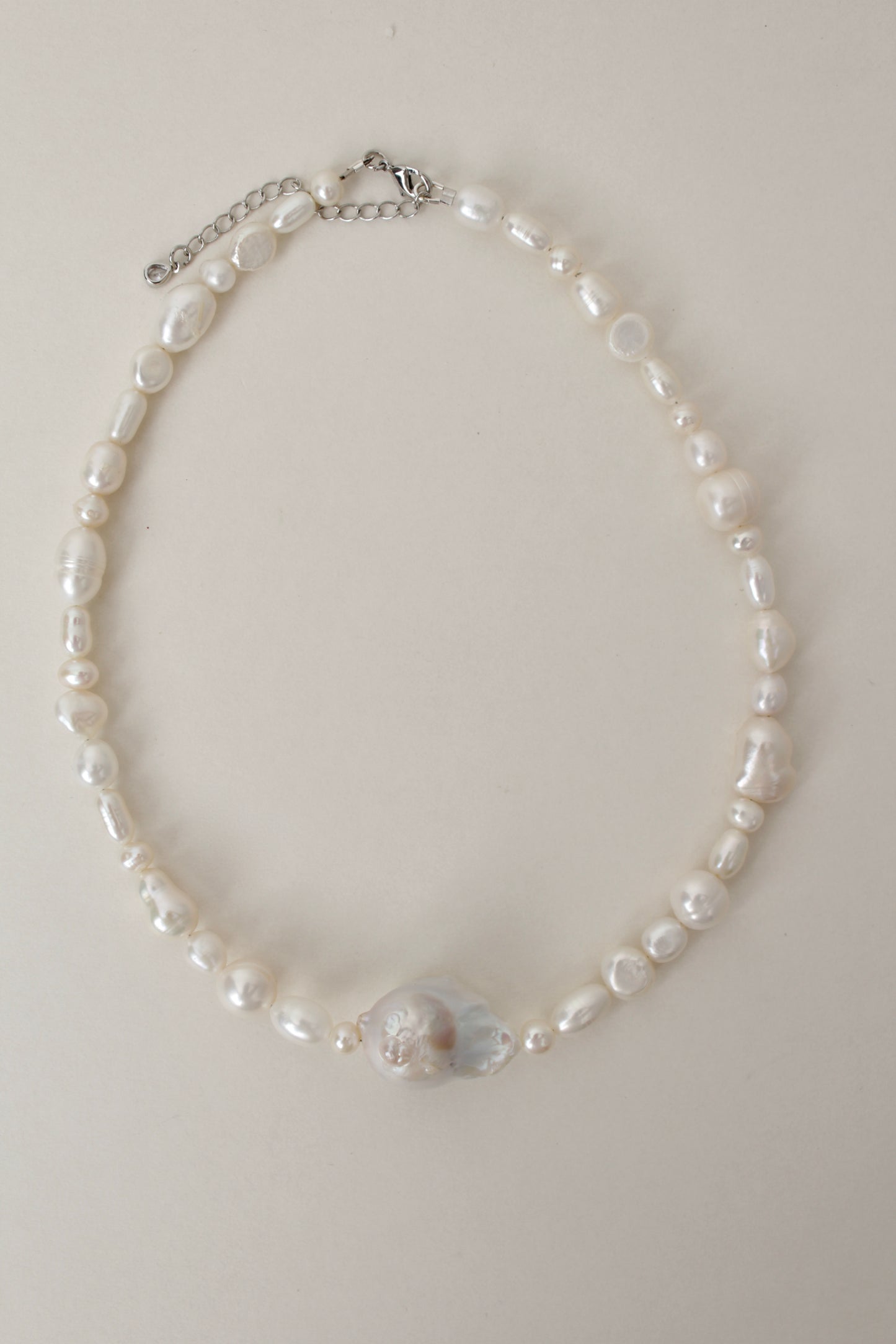 Diana - large baroque pearl choker