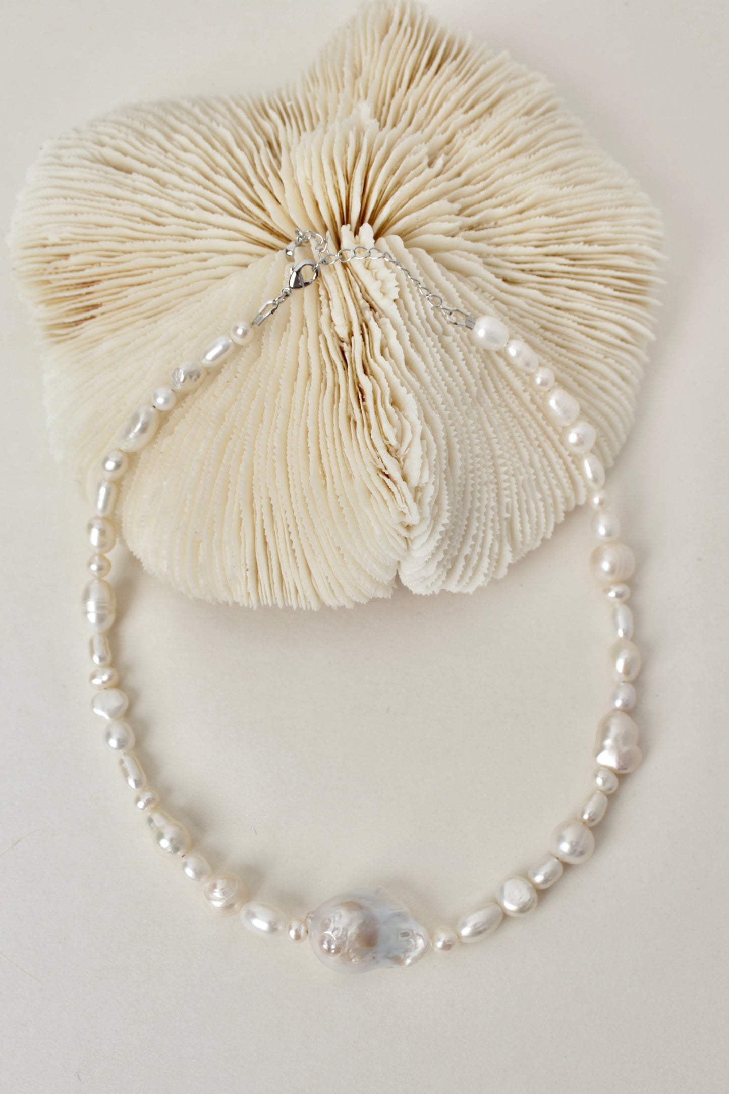 Diana - large baroque pearl choker