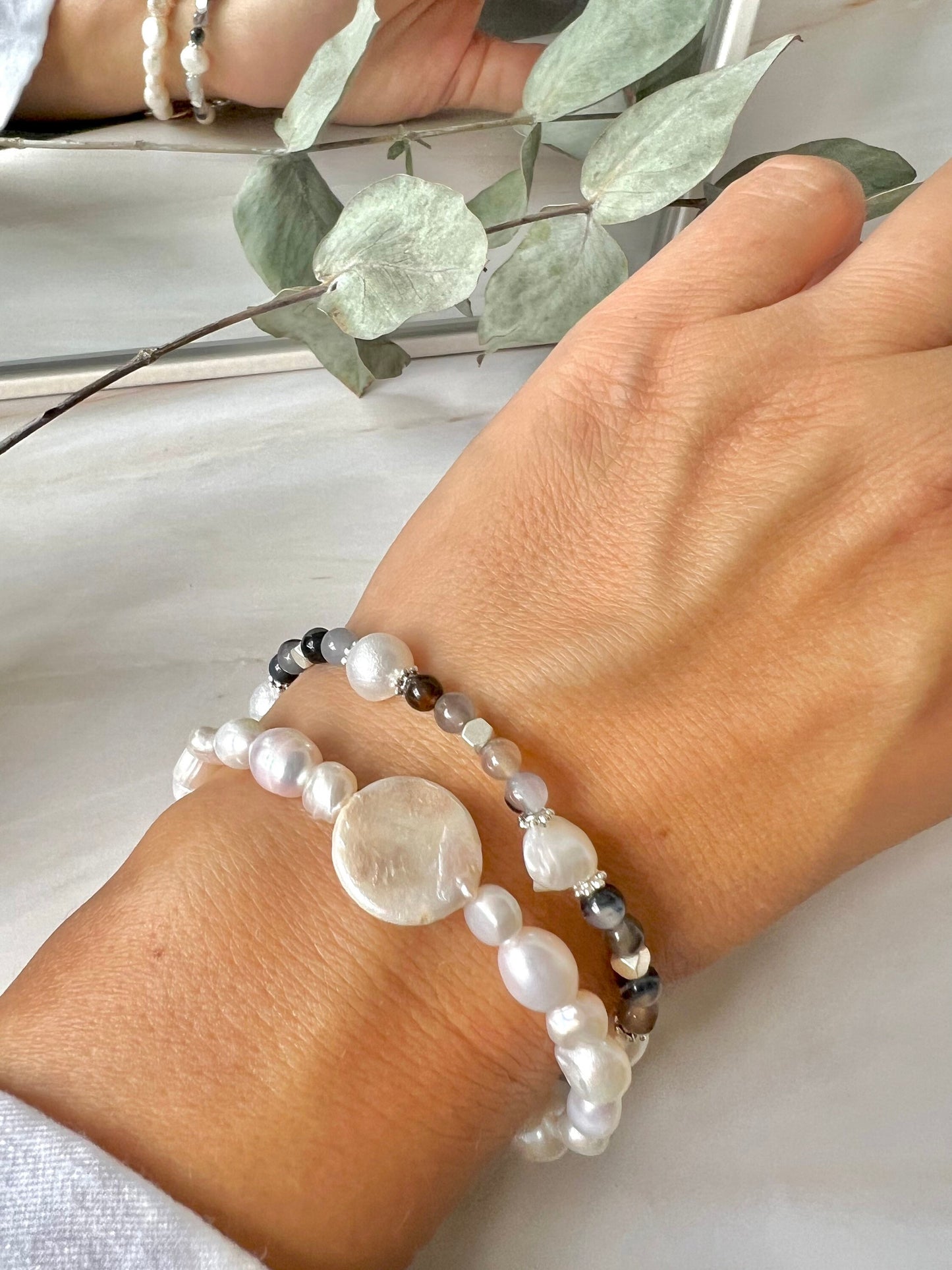 Aurora - Coin Pearl Bracelet