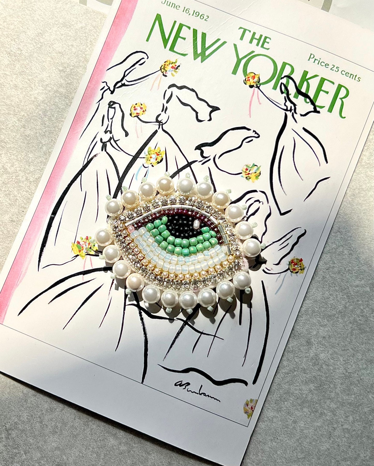 Evil Eye Handmade Brooch