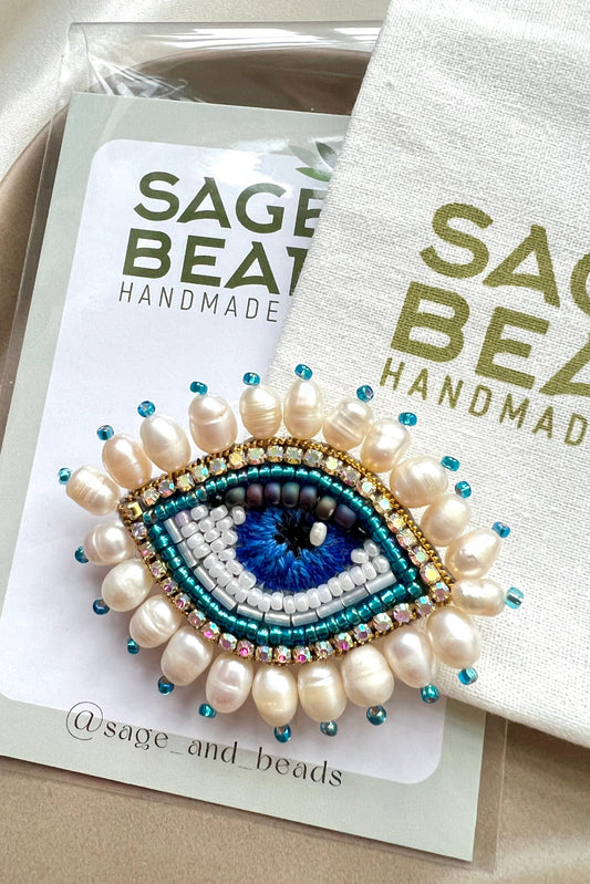 Evil Eye Handmade Brooch