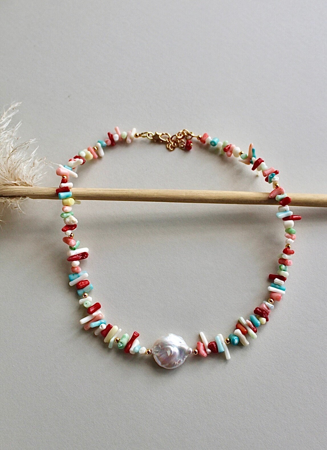 Rhode - Coral Pearl Necklace