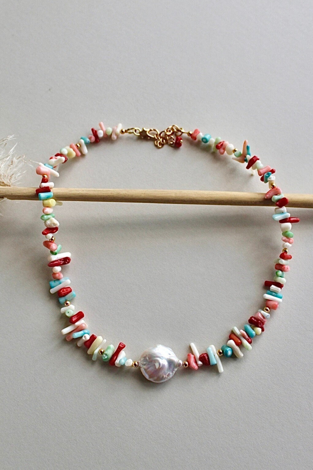 Rhode - Coral Pearl Necklace