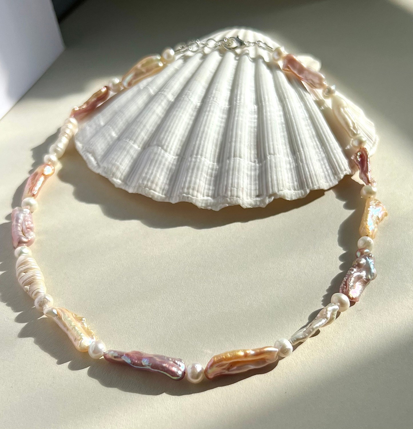 Athena - Biwa Pearl Necklace