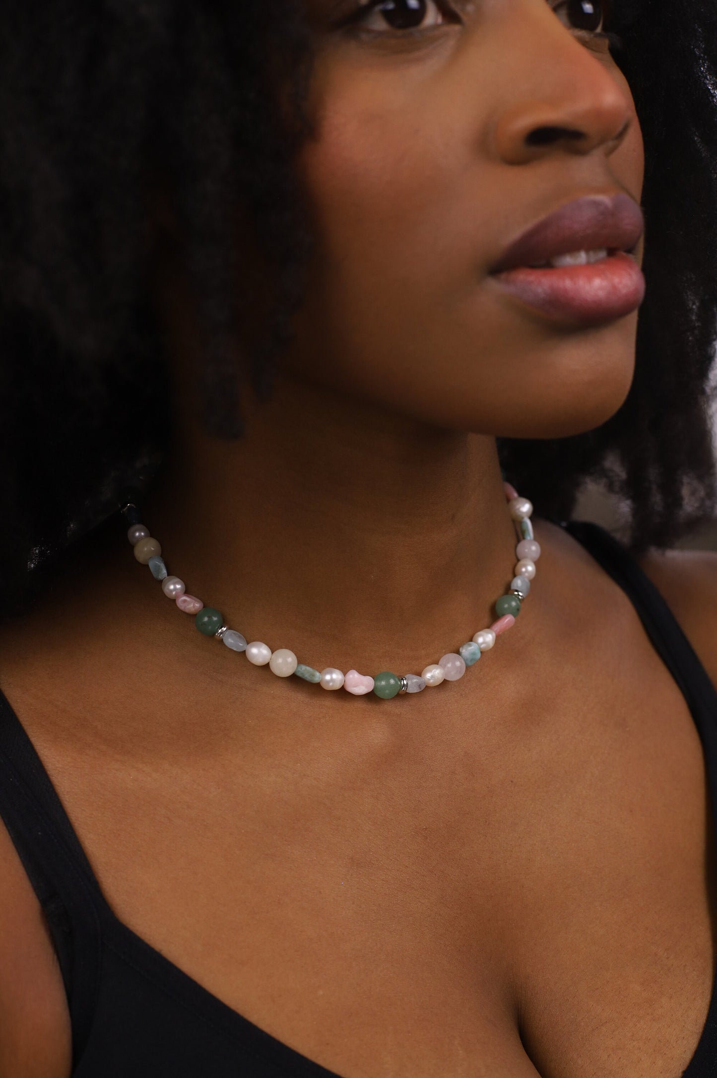 Melia - Gemstone Beaded Necklace