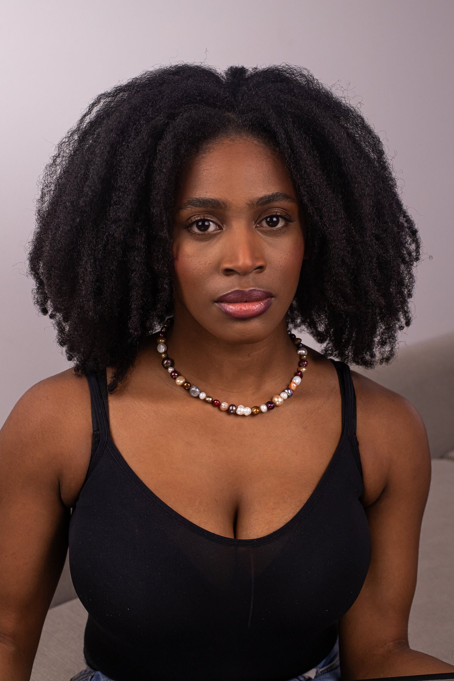 Lovina - Mixed Colours Pearl Necklace