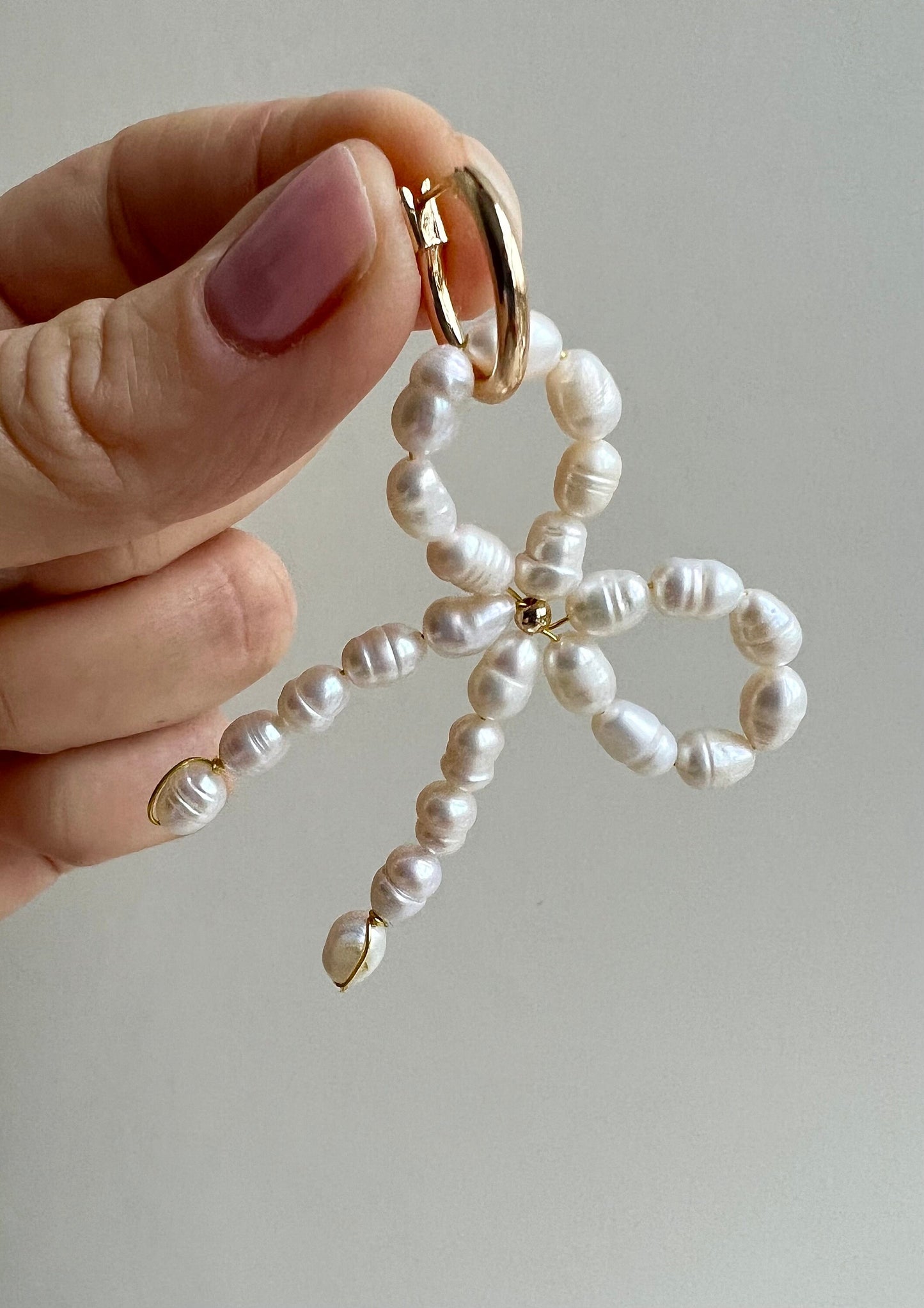 Pearl charms for earrings