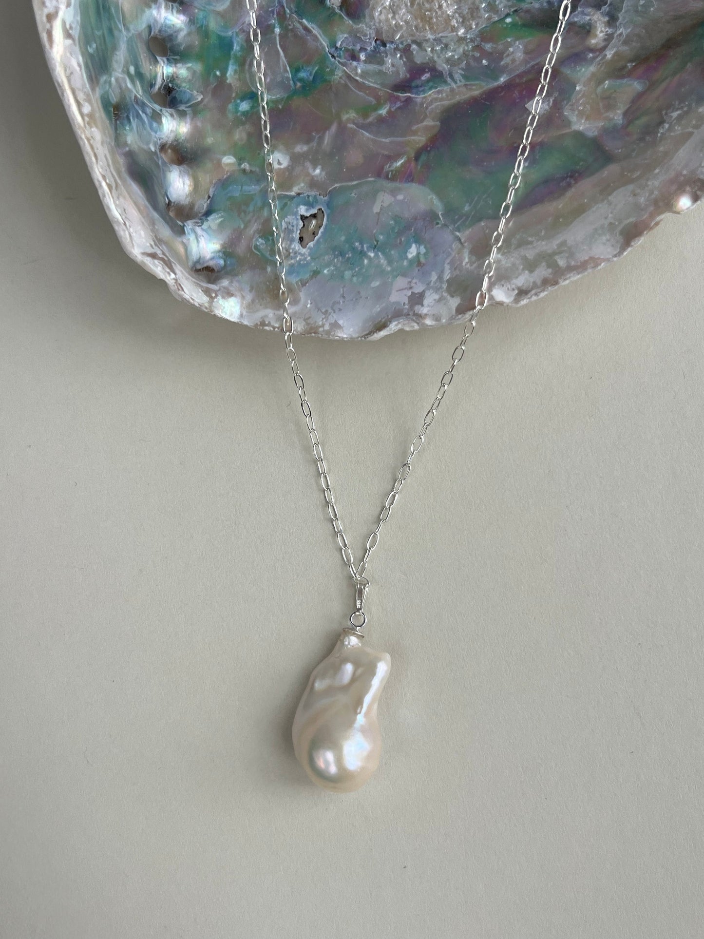 Selene - Long Chain with Baroque Pearl