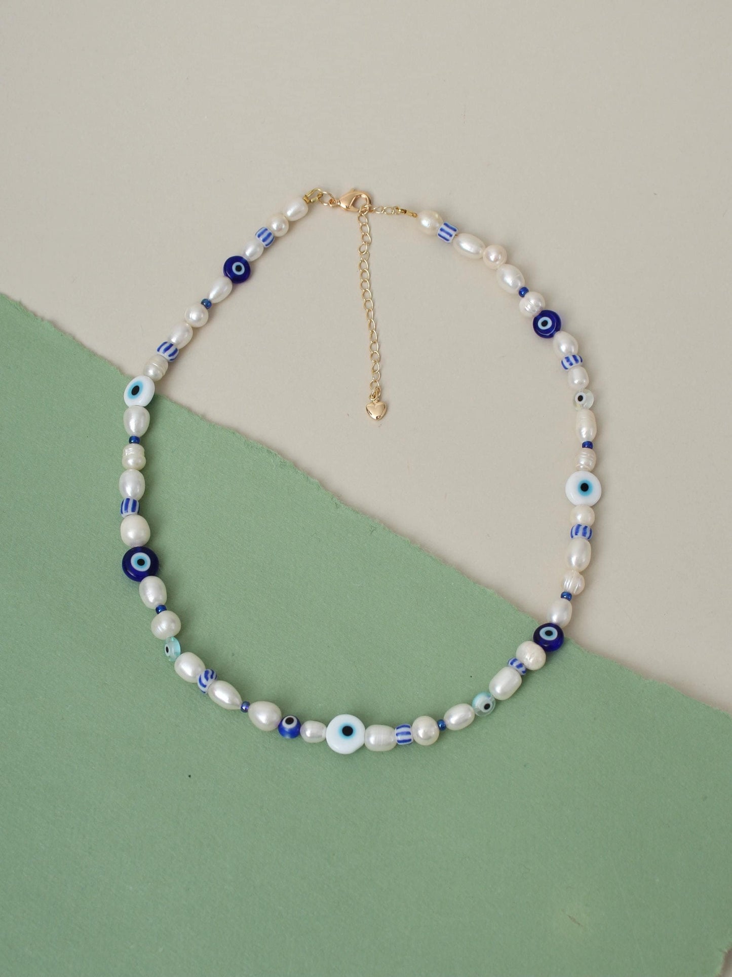 Evil Eye Pearl Necklace