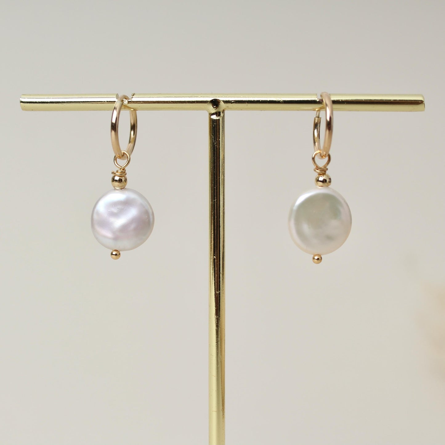Coin Pearl Earrings