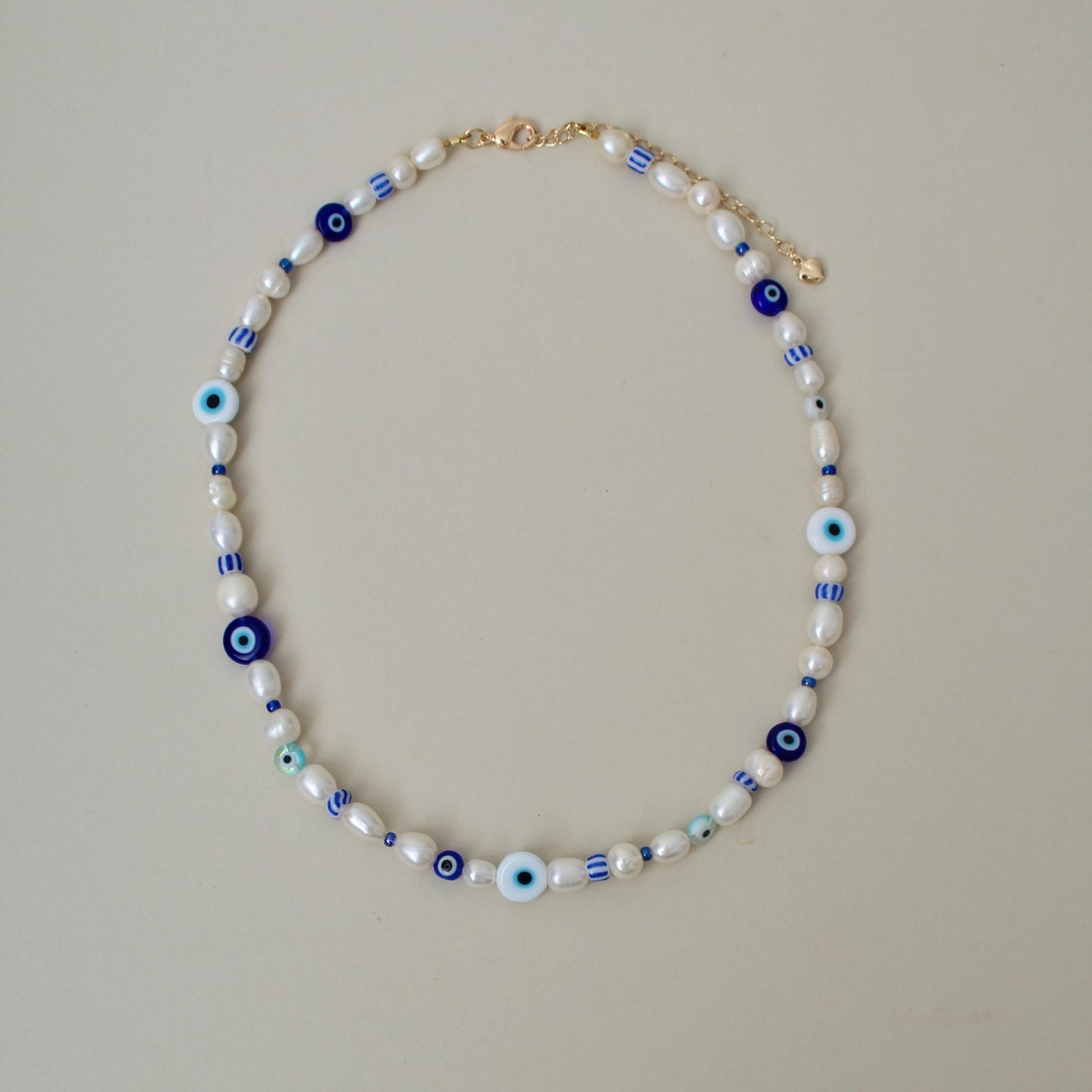 Evil Eye Pearl Necklace