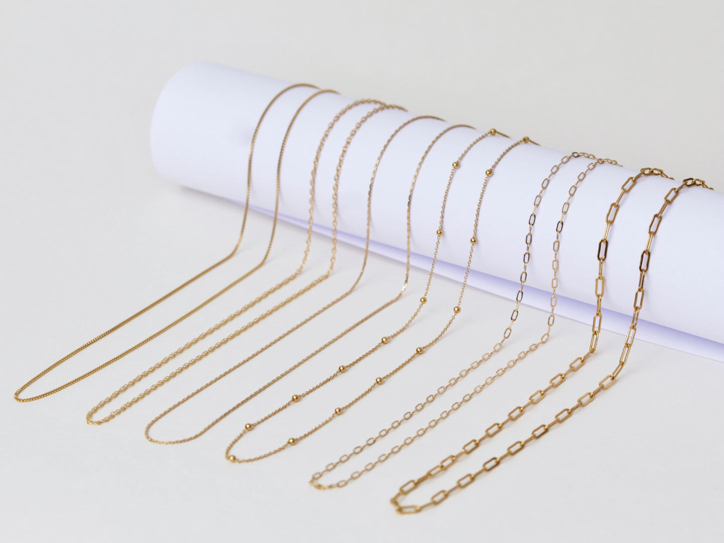 Gold filled chain necklace