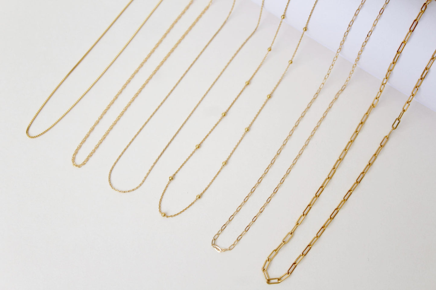 Gold filled chain necklace