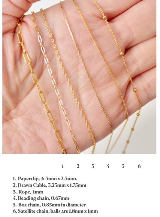 Gold filled chain necklace