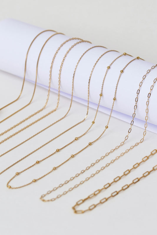 Gold filled chain necklace