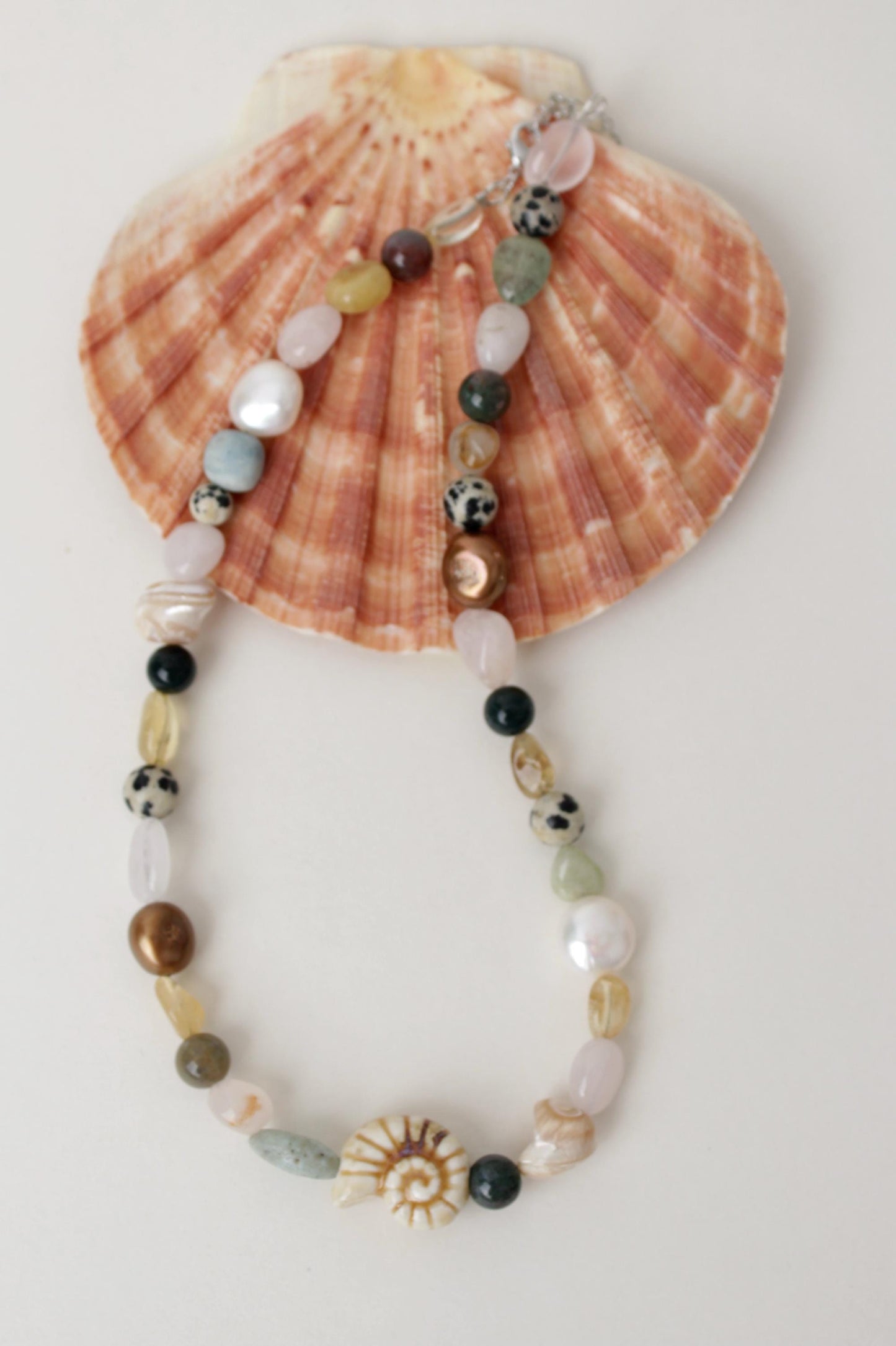 Ocean Whispers - Gemstone Beaded Necklace