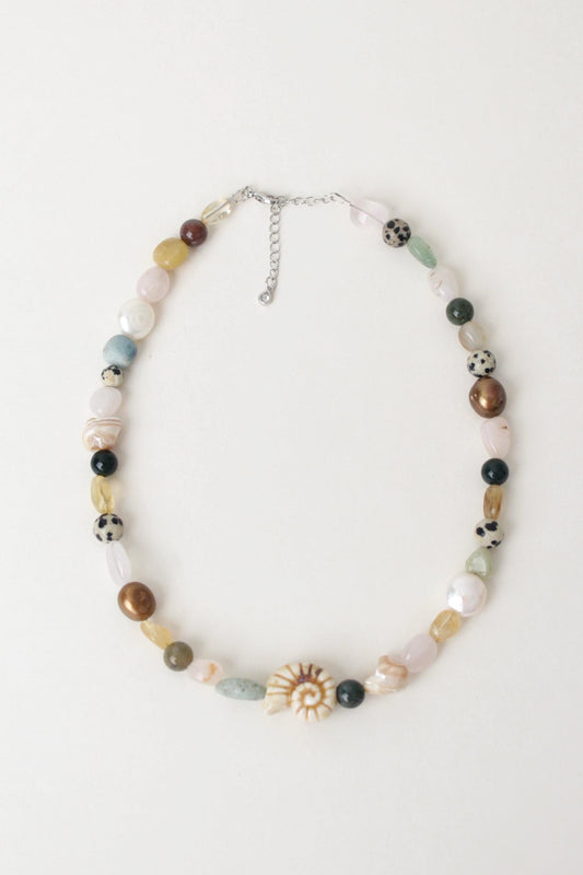 Ocean Whispers - Gemstone Beaded Necklace