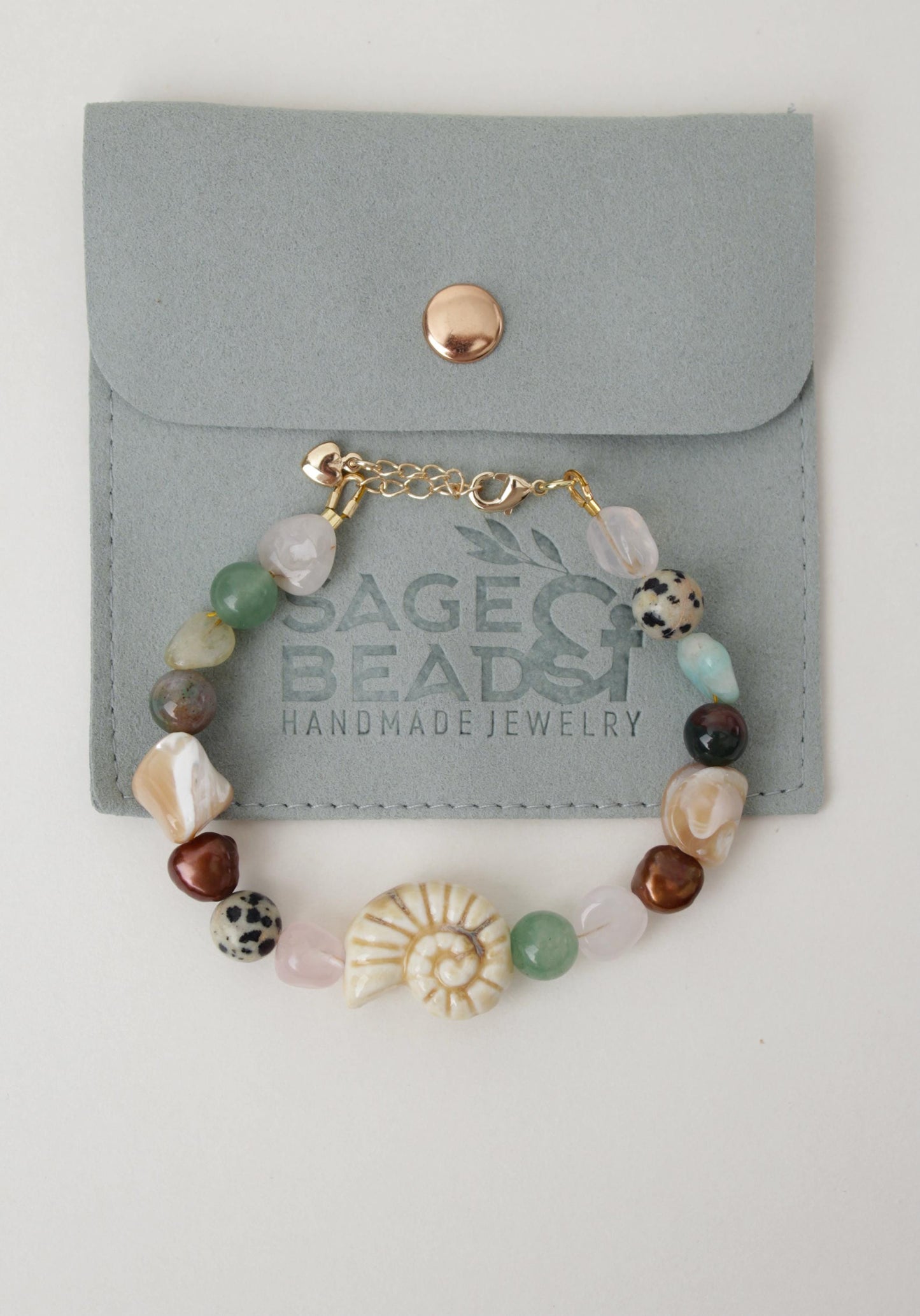 Ocean Whispers Beaded Bracelet