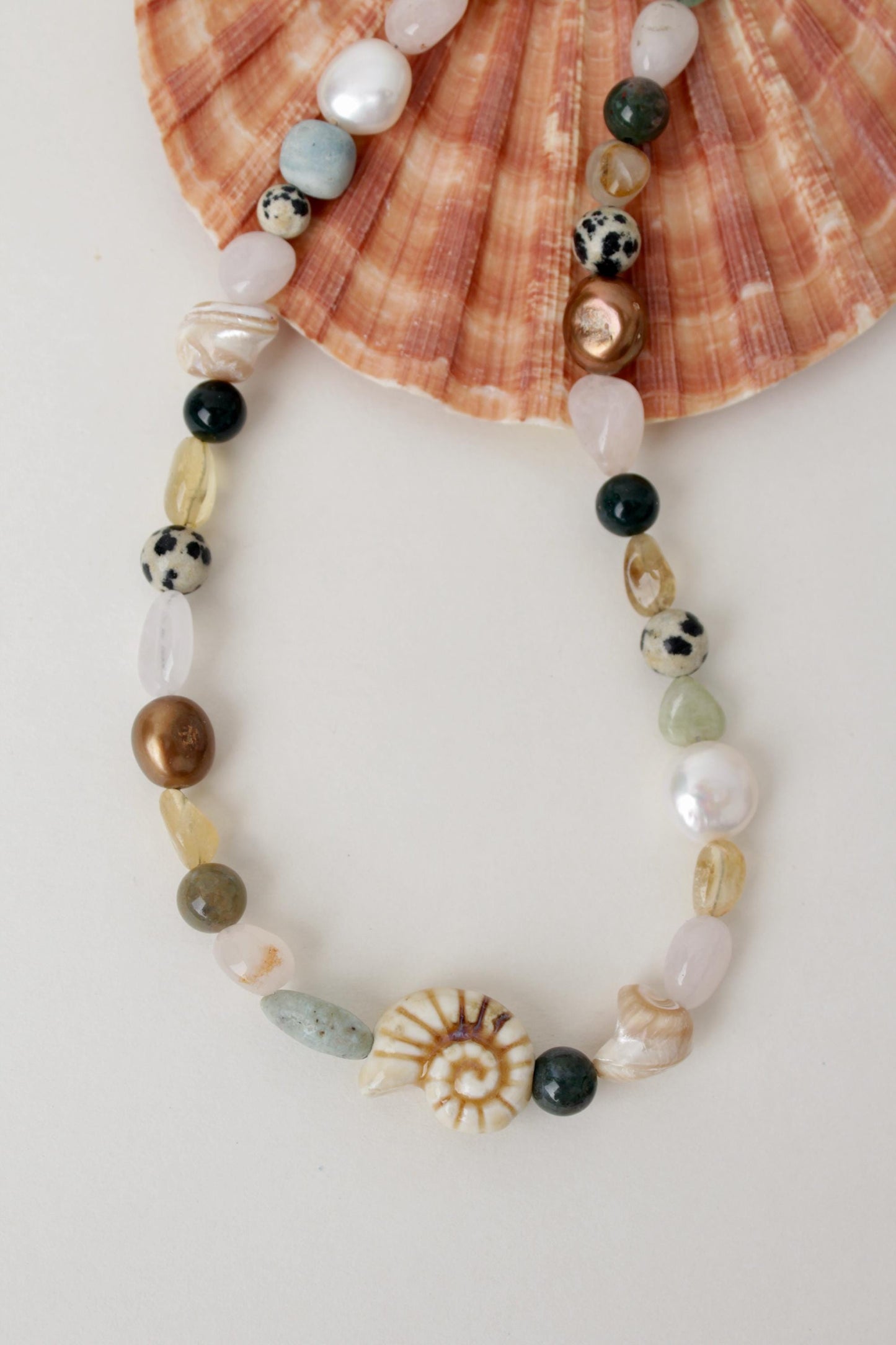 Ocean Whispers - Gemstone Beaded Necklace