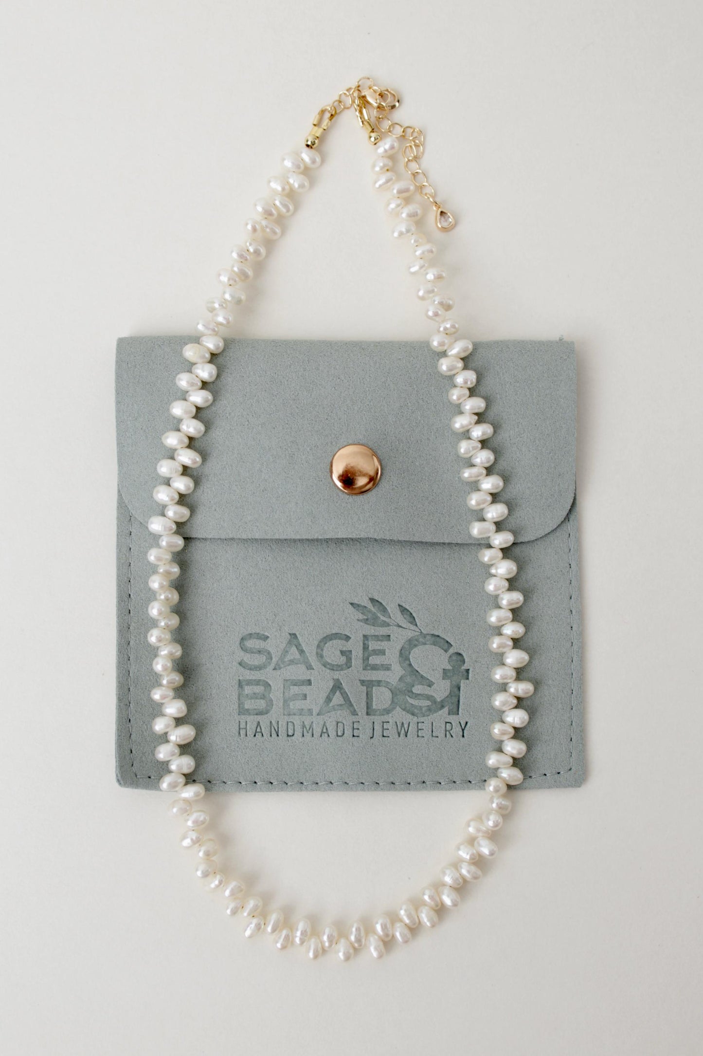 Demeter - Wheat Shape Pearl Necklace