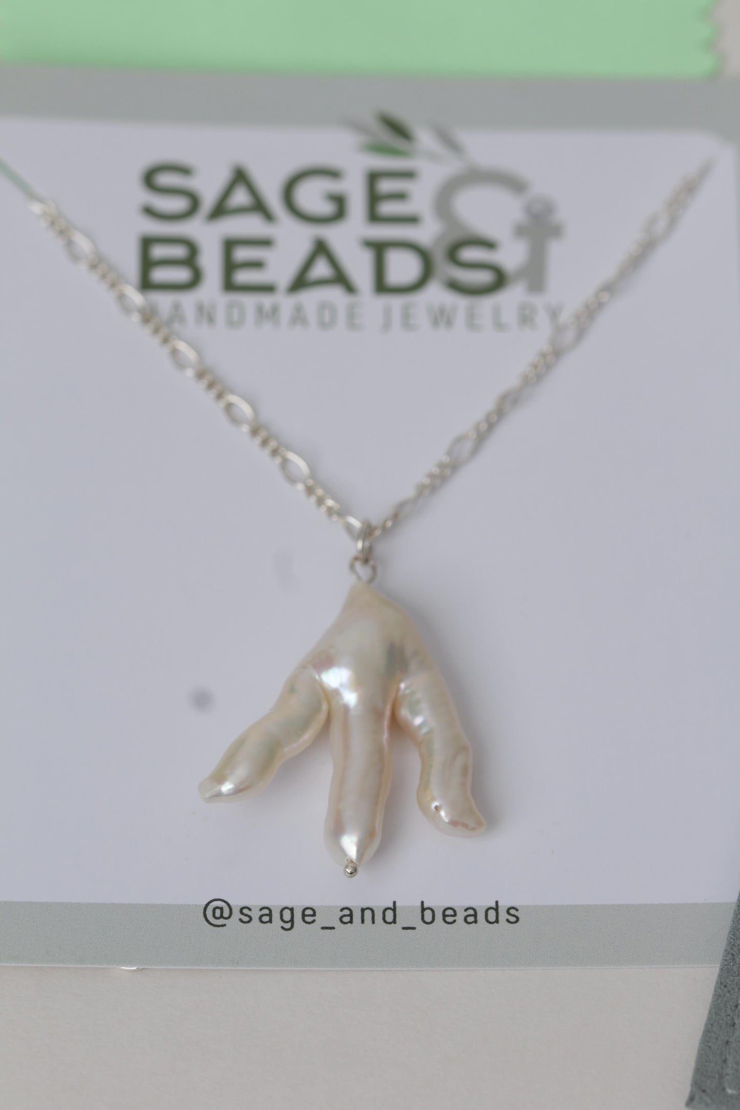Triton - Pearl Pendant Chain Necklace