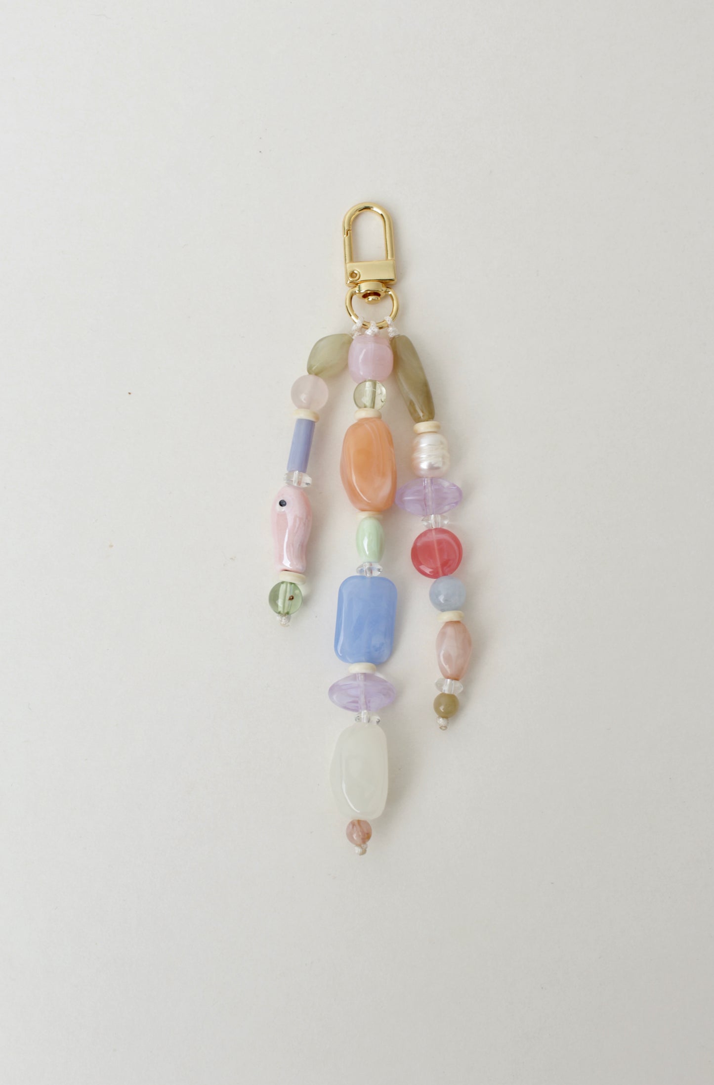 Pastel Beaded Bag Charm. 3 styles.