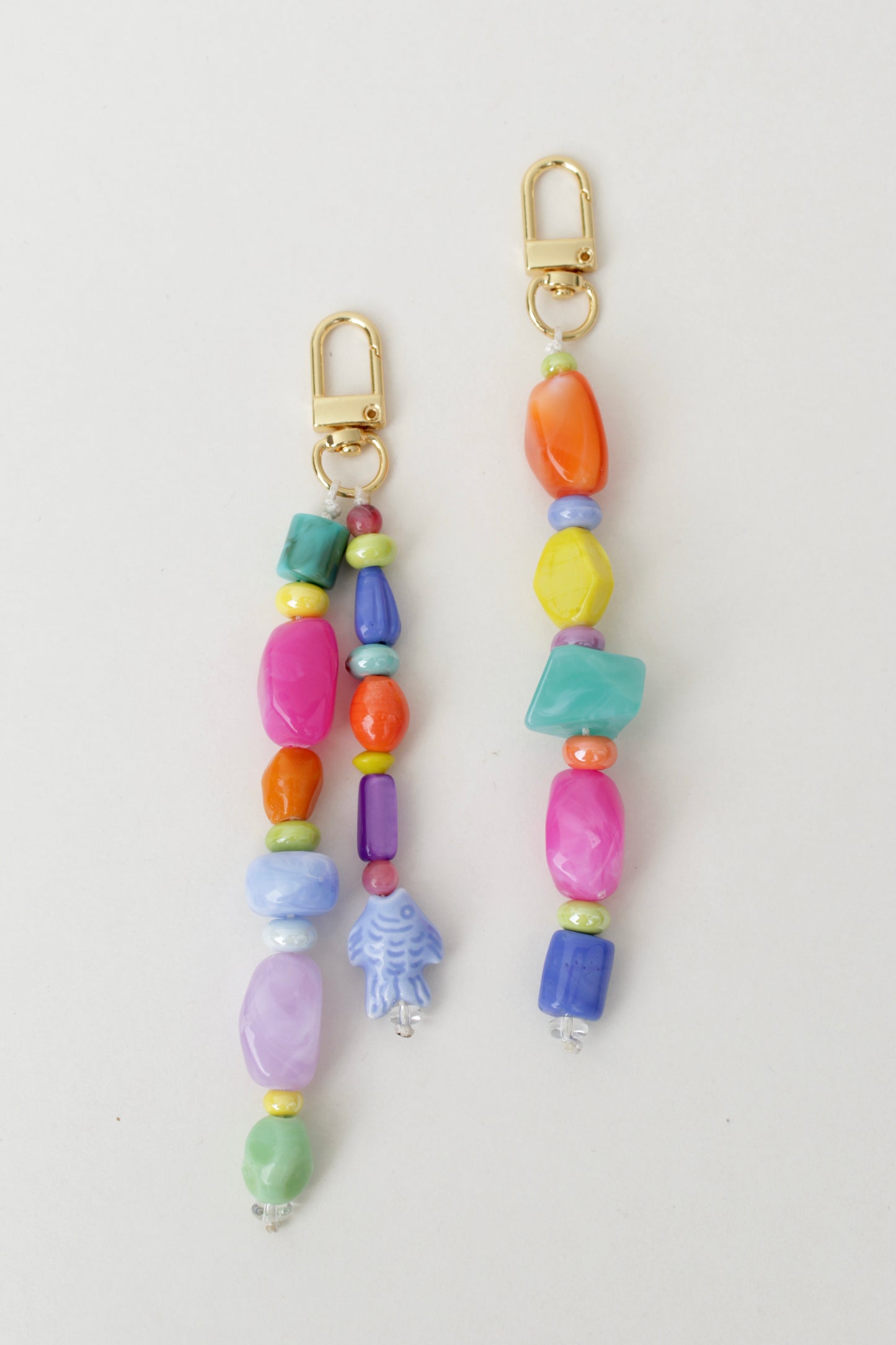 Tropical bag charm. 2 styles.