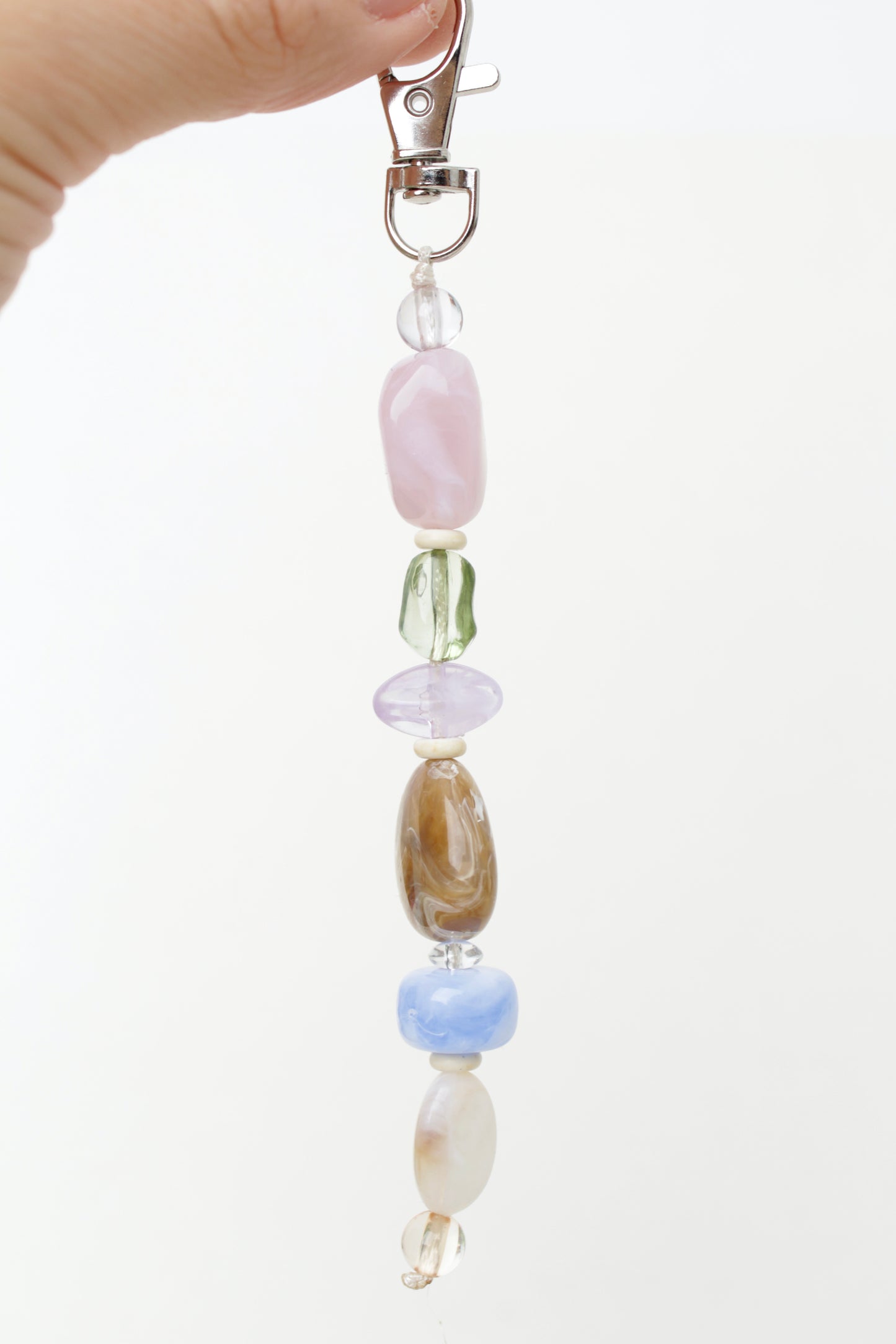 Pastel Beaded Bag Charm. 3 styles.