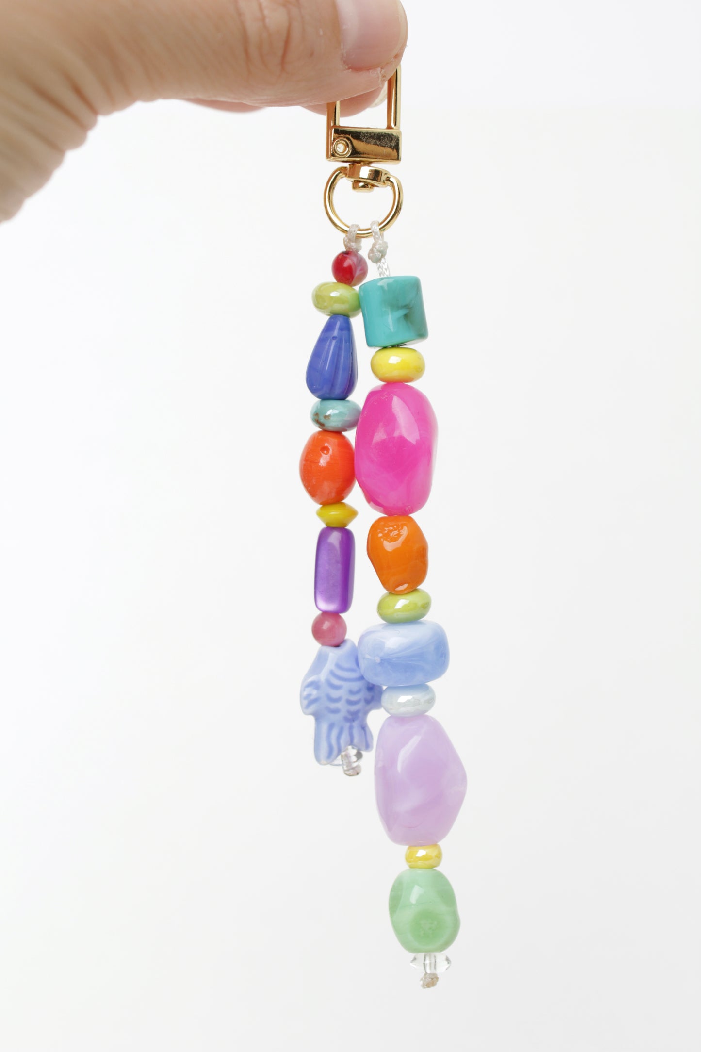 Tropical bag charm. 2 styles.