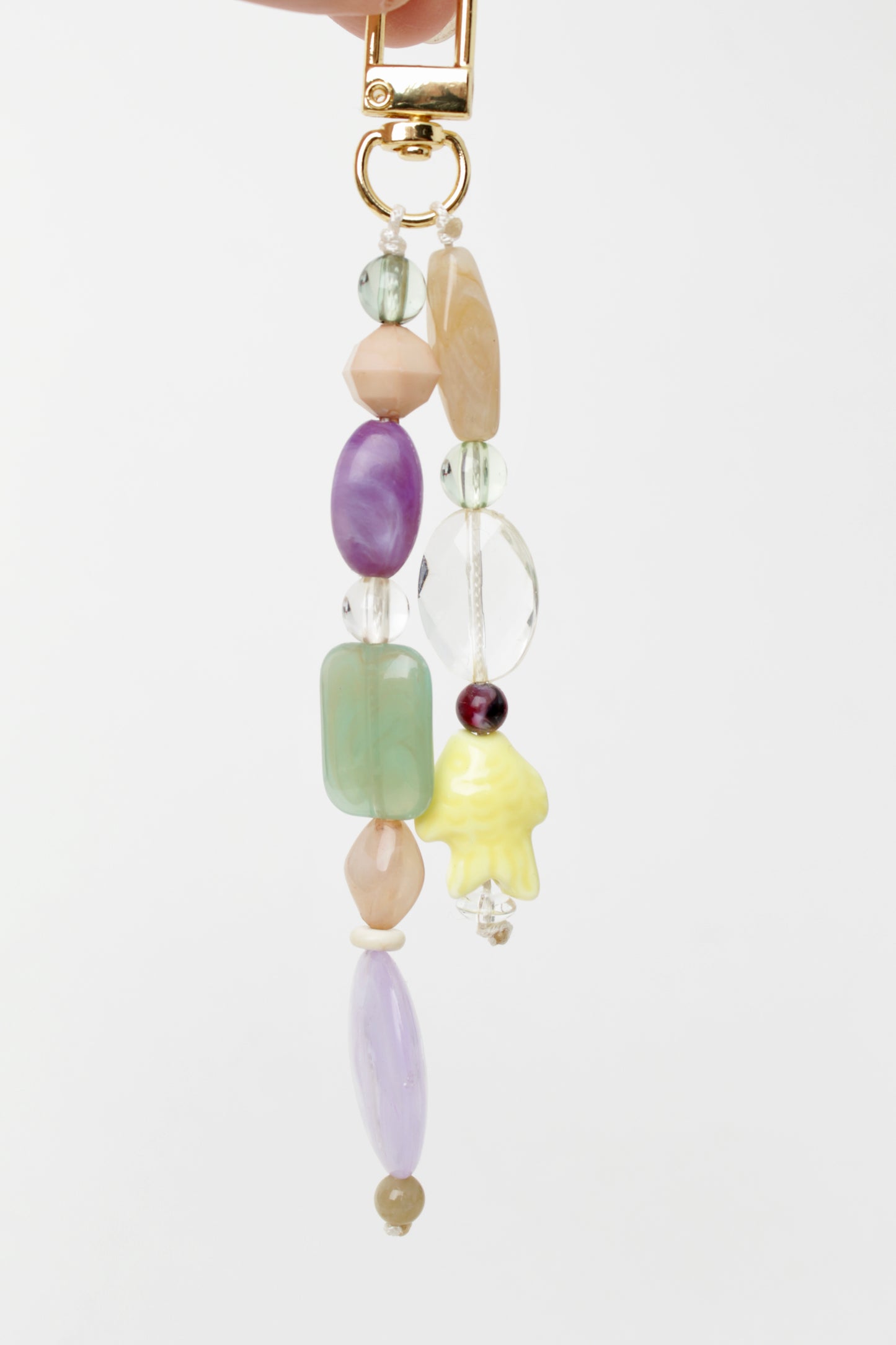 Pastel Beaded Bag Charm. 3 styles.