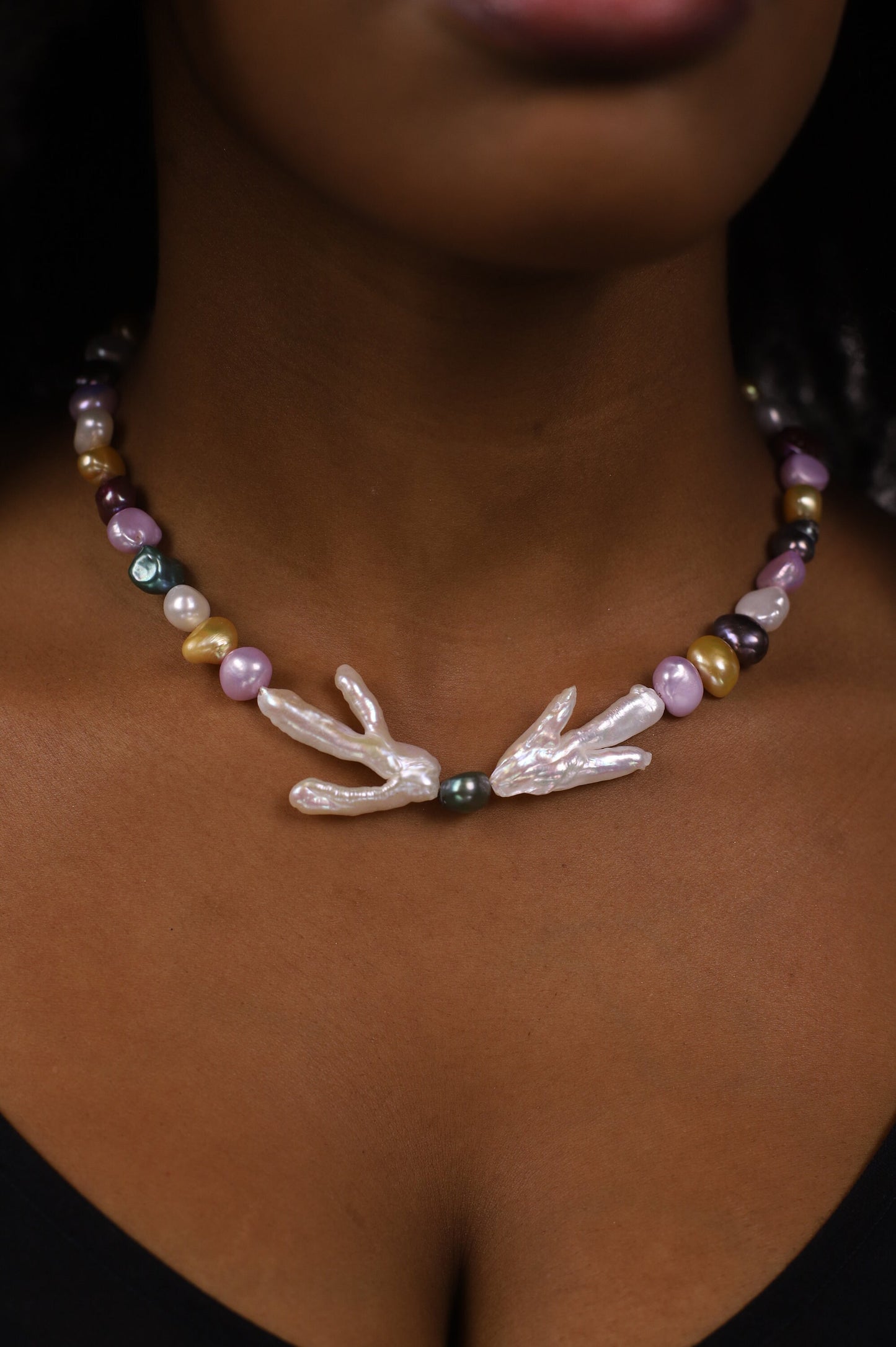 Calliope - Multicolor Pearl Necklace