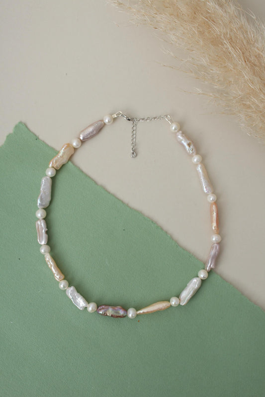 Athena - Biwa Pearl Necklace
