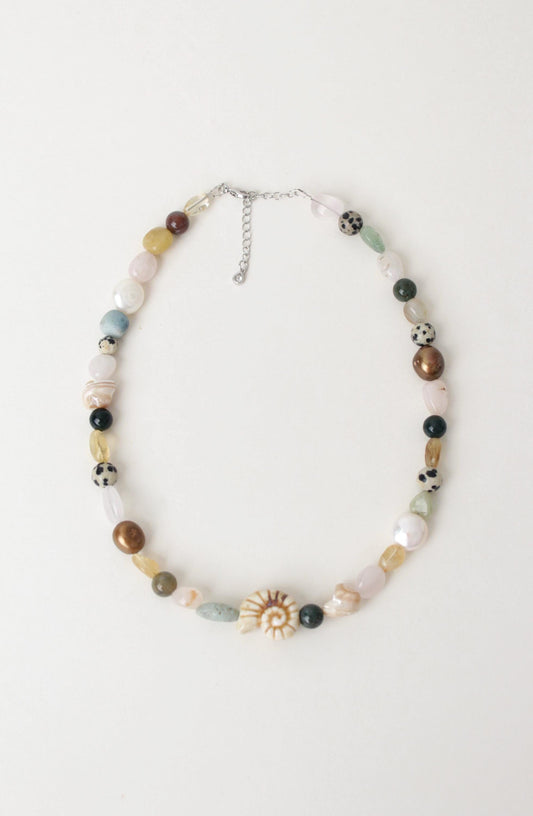 Ocean Whispers - Gemstone Beaded Necklace